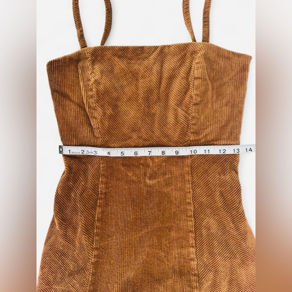 Forever 21 Brown Corduroy A-Line Mini Dress Size M - Picture 8 of 10